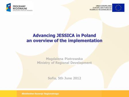 Advancing JESSICA in Poland an overview of the implementation