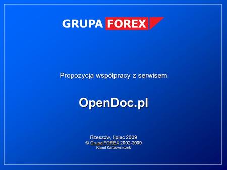 Propozycja współpracy z serwisem OpenDoc.pl