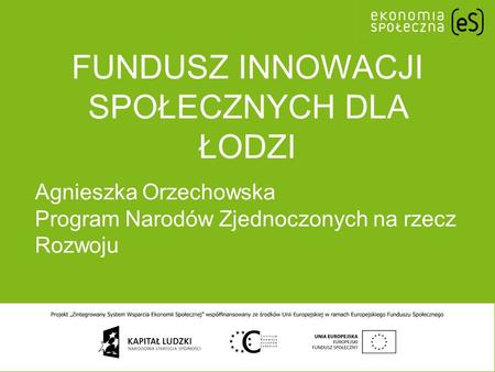 Fundusz Innowacji Społecznych dla Łodzi