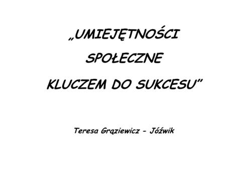 Teresa Grąziewicz - Jóźwik