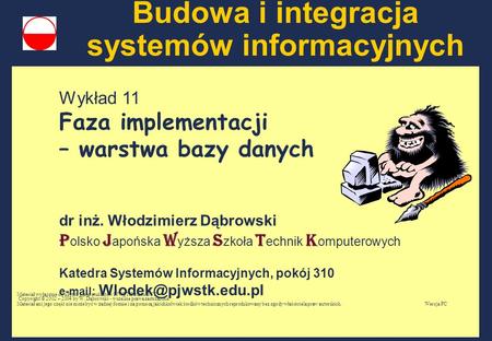 Budowa i integracja systemów informacyjnych