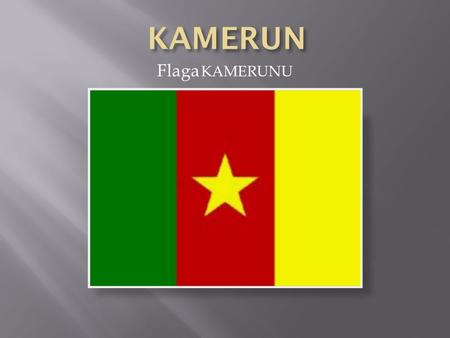 KAMERUN Flaga KAMERUNU.