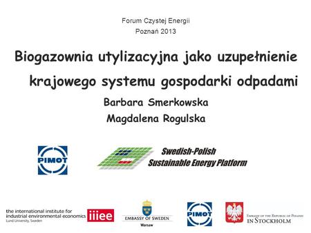 Forum Czystej Energii Poznań 2013