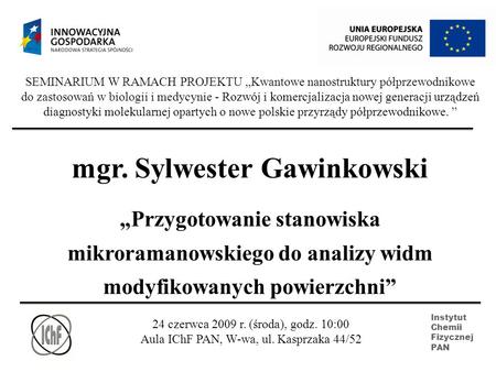 mgr. Sylwester Gawinkowski