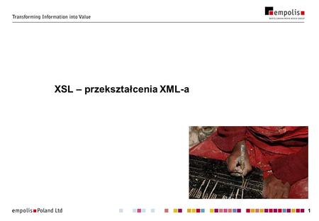 XSL – przekształcenia XML-a