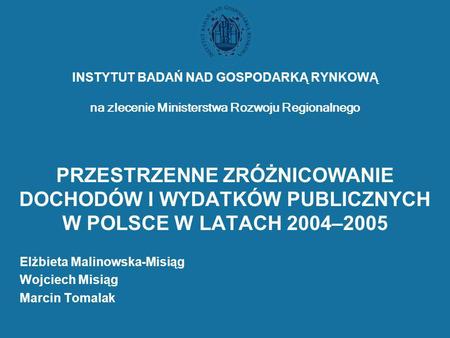Elżbieta Malinowska-Misiąg Wojciech Misiąg Marcin Tomalak
