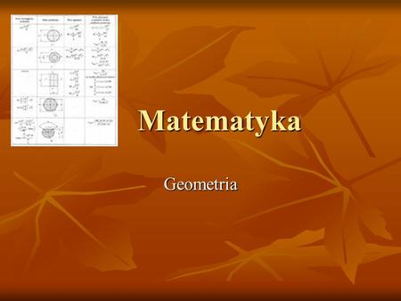 Matematyka Geometria.