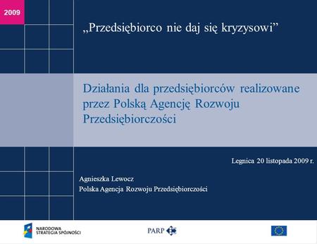 „Przedsiębiorco nie daj się kryzysowi”