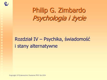 Philip G. Zimbardo Psychologia i życie