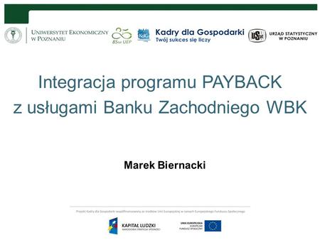 Integracja programu PAYBACK z usługami Banku Zachodniego WBK