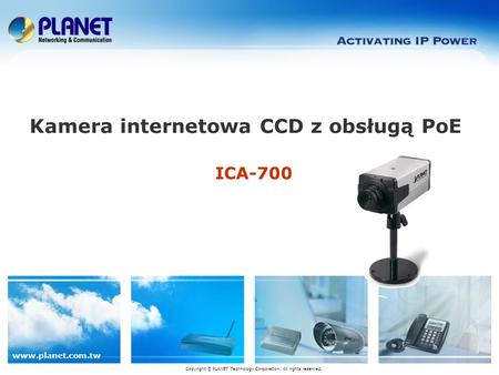 Kamera internetowa CCD z obsługą PoE