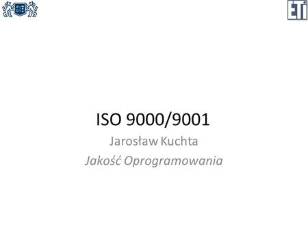Jarosław Kuchta Jakość Oprogramowania