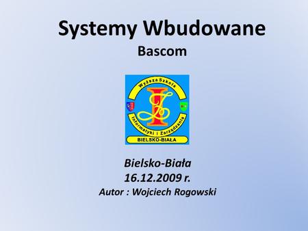 Systemy Wbudowane Bascom