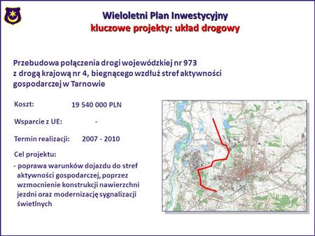 Wieloletni Plan Inwestycyjny kluczowe projekty: układ drogowy