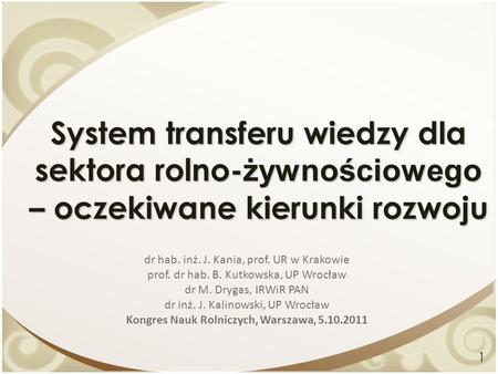 Kongres Nauk Rolniczych, Warszawa,