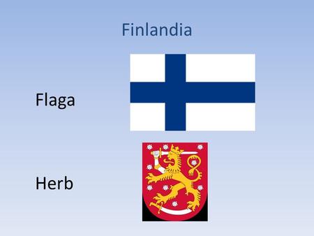 Finlandia Flaga Herb.