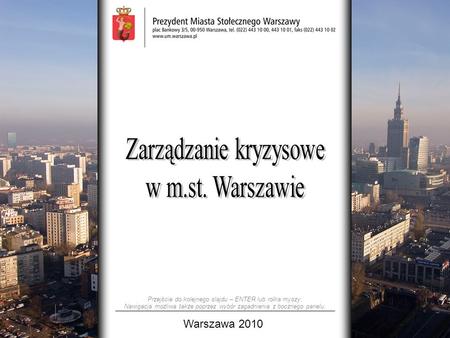 Zarządzanie kryzysowe w m.st. Warszawie