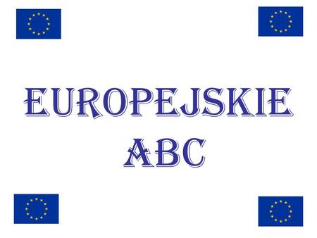 Europejskie ABC.