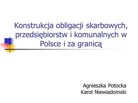 Agnieszka Potocka Karol Niewiadomski