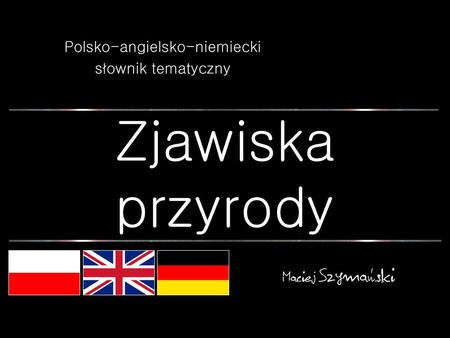 Polsko-angielsko-niemiecki słownik tematyczny
