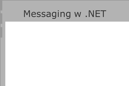 Messaging w .NET.