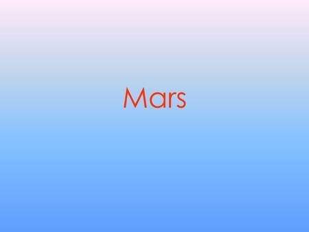 Mars.