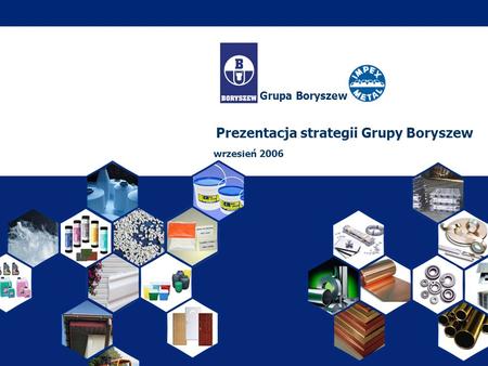 Prezentacja strategii Grupy Boryszew
