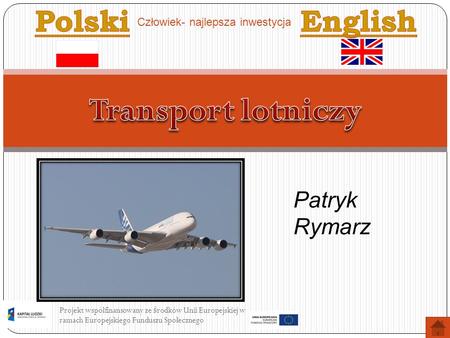 Transport lotniczy Polski English Patryk Rymarz