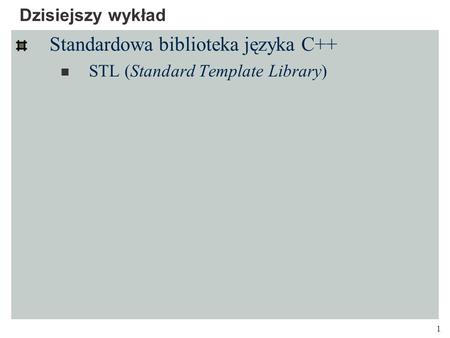 Standardowa biblioteka języka C++