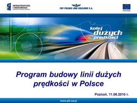 Program budowy linii dużych prędkości w Polsce