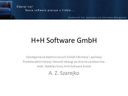 H+H Software GmbH A. Z. Szarejko