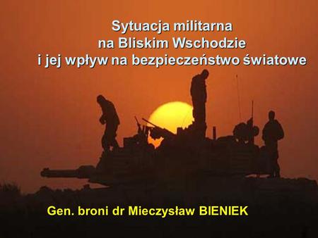 Gen. broni dr Mieczysław BIENIEK