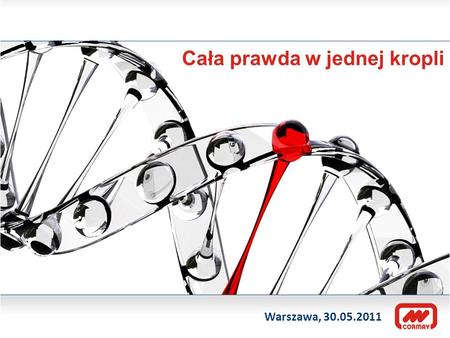 Cała prawda w jednej kropli Warszawa, 30.05.2011.