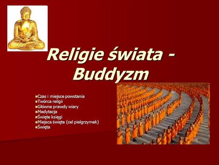 Religie świata - Buddyzm