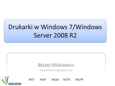 Drukarki w Windows 7/Windows Server 2008 R2