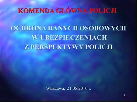 KOMENDA GŁÓWNA POLICJI