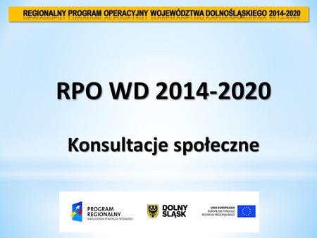 Regionalny Program Operacyjny Województwa Dolnośląskiego