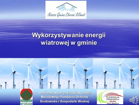 Wykorzystywanie energii wiatrowej w gminie