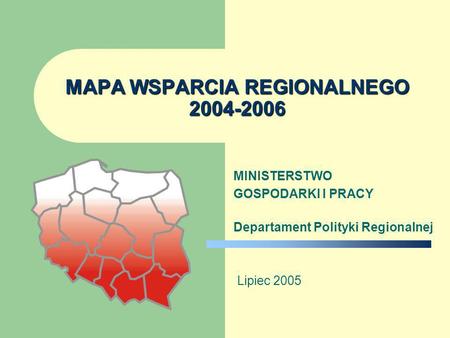 MAPA WSPARCIA REGIONALNEGO