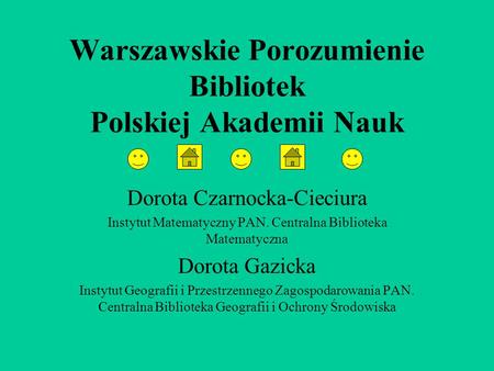 Warszawskie Porozumienie Bibliotek Polskiej Akademii Nauk