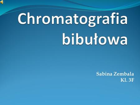 Chromatografia bibułowa