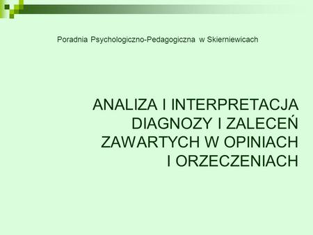 Poradnia Psychologiczno-Pedagogiczna w Skierniewicach