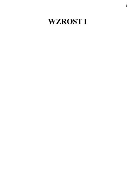 1 WZROST I 2 Procesy makroekonomiczne przyjmują formę cyklu koniunktural- nego (ang. business cycle): produkcja w gospodarce, Y E, waha się wokół potencjalnego.