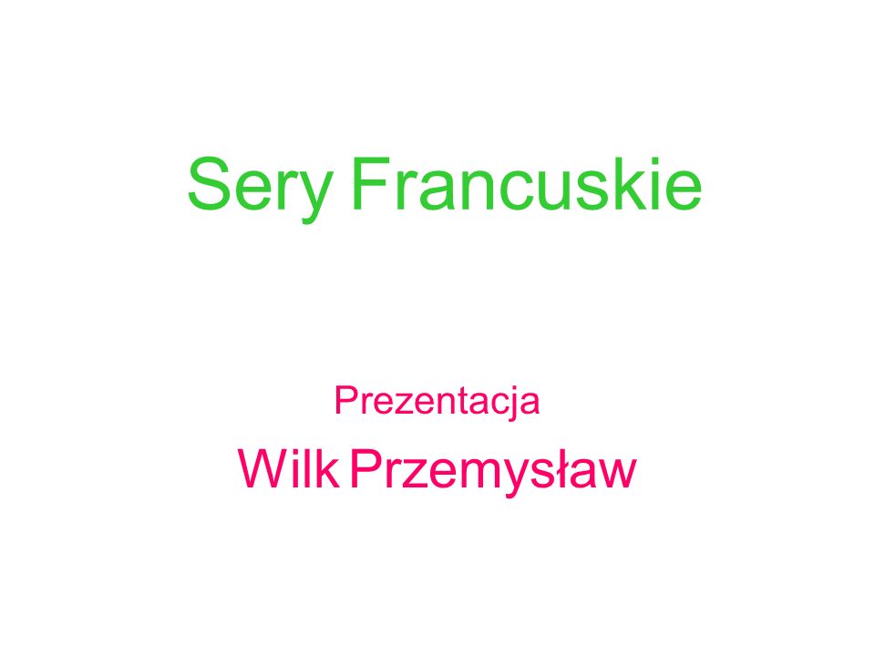 Prezentacja Wilk Przemyslaw Ppt Pobierz