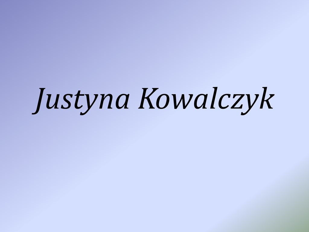 Justyna Kowalczyk Ppt Pobierz