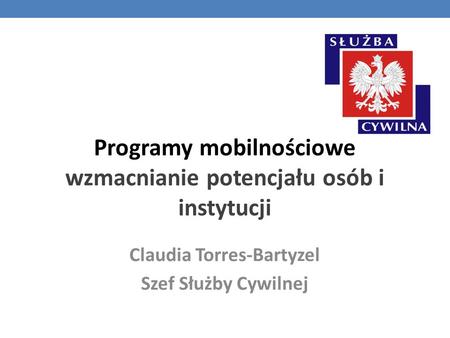 Programy mobilnościowe wzmacnianie potencjału osób i instytucji