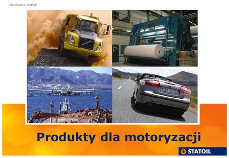 Classification: Internal Produkty dla motoryzacji.