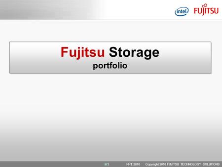 Fujitsu Storage portfolio