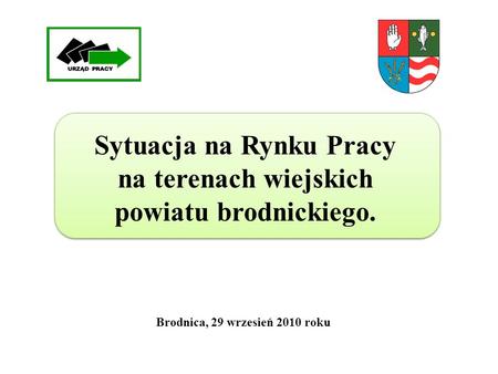 Sytuacja na Rynku Pracy na terenach wiejskich powiatu brodnickiego. Brodnica, 29 wrzesień 2010 roku.