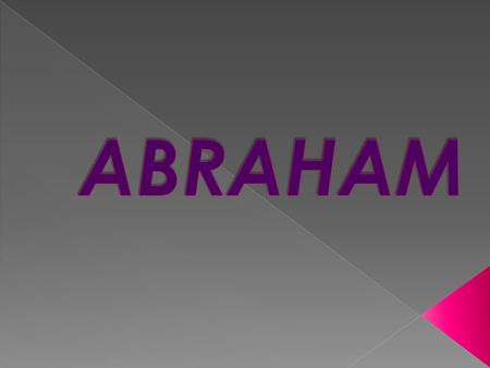 ABRAHAM.